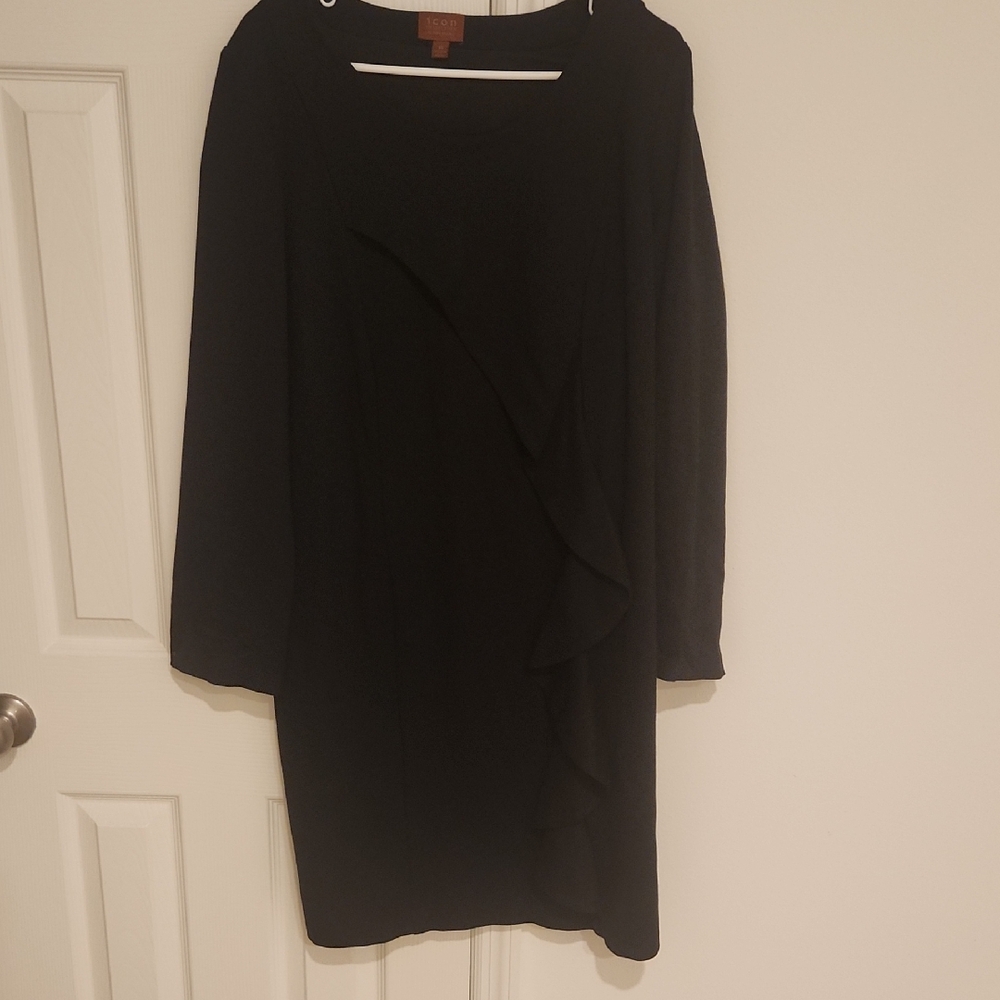 Lane Bryant Black Long Sleeve Dress